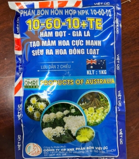 Phân bón hỗn hợp NPK 10-60-10+TE