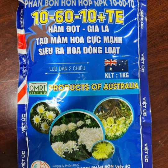 Phân bón hỗn hợp NPK 10-60-10+TE